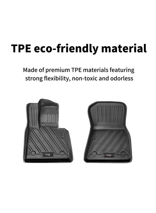 Yonugli Floor Mats and Cargo Mat Compatible for BMW X5 (GO5) 2019-2023 2024 All Weather TPE Rubber Protect Mat Odor-Free ，X5 Floor Mats Trunk Liner Full Set Accessories (BMW X5 Floor Mats+Cargo Liner) - Image 4
