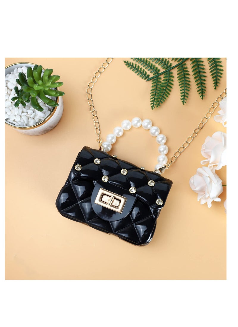 Excefore - 2 Pcs Mini Crossbody Purses, Little Girls Purses, Mini Shoulder Bag Crossbody Bag, Princess Bag, Perfect for Princesses - Image 1