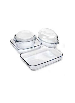Borcam BORKAM Turkish Thermal Casserole Set 6 Pieces Jumbo Consists of Casserole with Lid 3150 ml 24 cm Oval Casserole with Lid 2850 ml 34*19 cm Rectangular Casserole 3850 ml 40*25 cm Square Casserole 3500 ml 28 cm  - Image 3