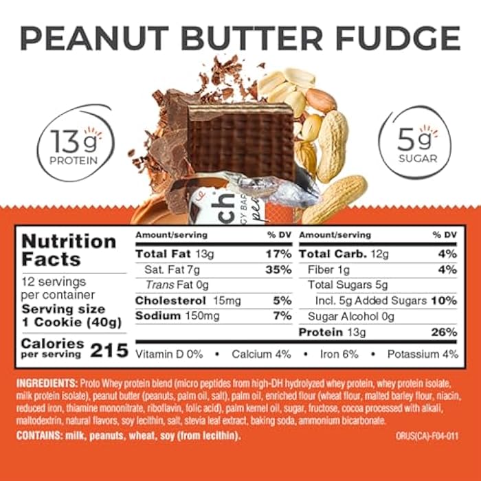 Power Crunch Protein Wafer Bars, High Protein Snacks with Delicious Taste, Peanut Butter Fudge, 1.4 Ounce (12 Count) - Image 3