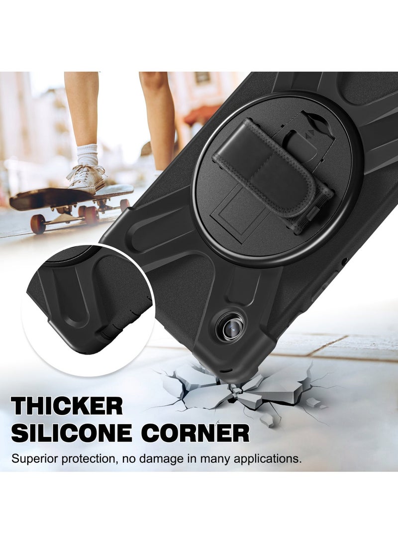 Rock Pow Samsung Galaxy Tab A9 Case 8.7 Inch 2023 SM-X110/X115/X117 for Kids with Screen Protector | Heavy Duty Shockproof Case with Rotating Stand Hand Strap for Galaxy Tab A9 Tablet 2023 - Image 5