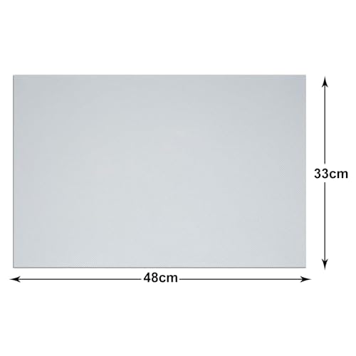 Kuber Industries PVC Fridge Mats - Multipurpose for Refrigerator, Kitchen Placemats, Shelf Liner - Set of 24 - White - Image 3
