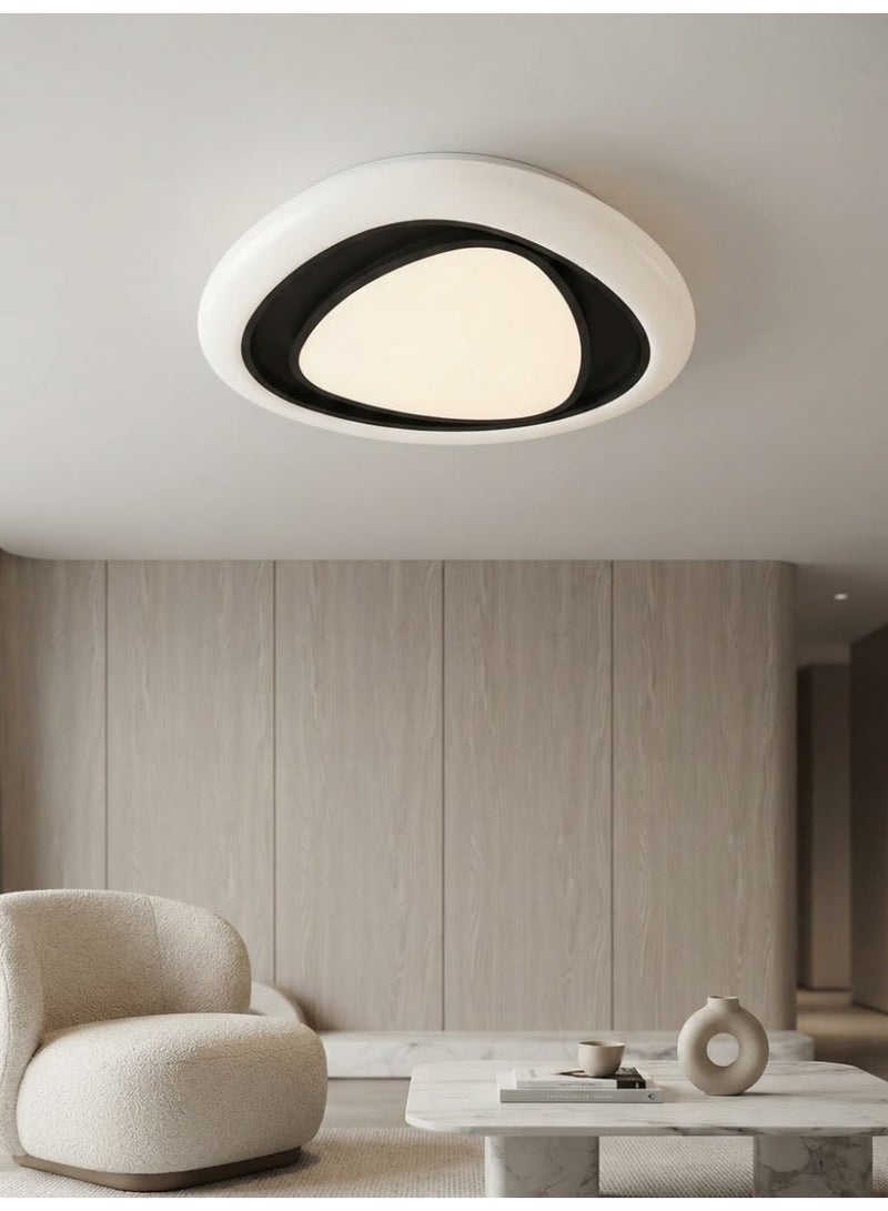 Modern Circular LED Ceiling Light with 3 Lighting Modes - Flush Mount Plafond Lamp for Bedroom, Living Room & Hallway