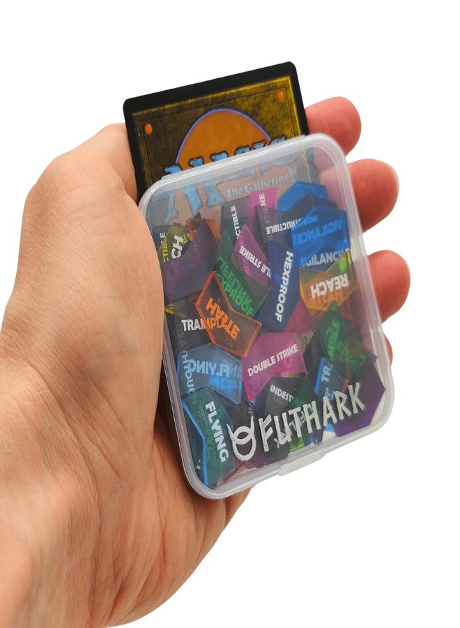 Futhark MTG Counters/Keyword Counters for Magic The Gathering - Set of 60 Color Coded MTG Tokens - Improved Gameplay with This Great Magic The Gathering Gift - Image 5