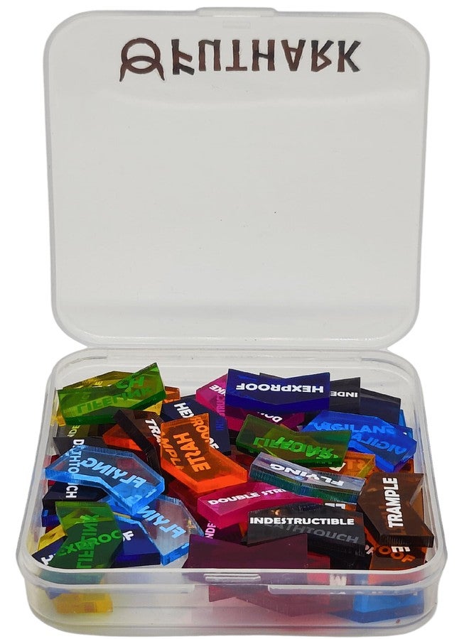 Futhark MTG Counters/Keyword Counters for Magic The Gathering - Set of 60 Color Coded MTG Tokens - Improved Gameplay with This Great Magic The Gathering Gift - Image 2