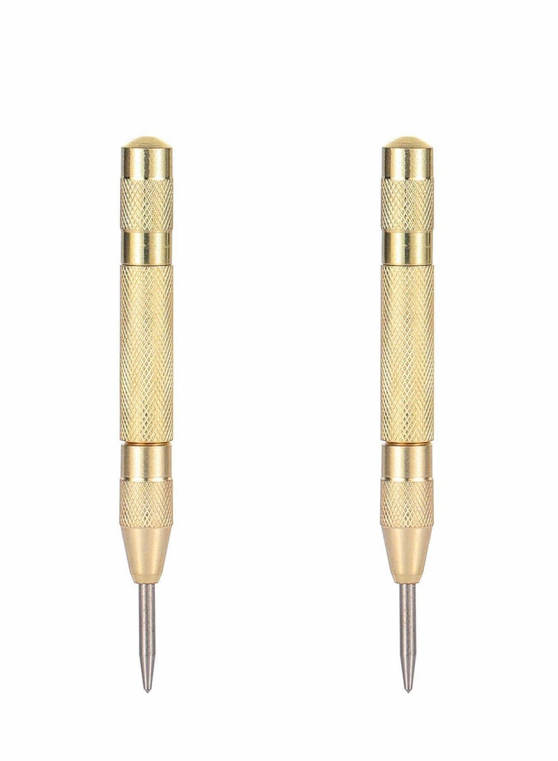 Y&D Automatic Center Punch, 5.1 Inch Adjustable Spring Loaded Hole for Steel, Wood, Plastic Brass Window Glass Crushing Hand Tool  - Image 2