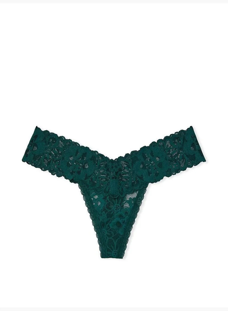 Victoria's Secret Floral Lace Thong Panty