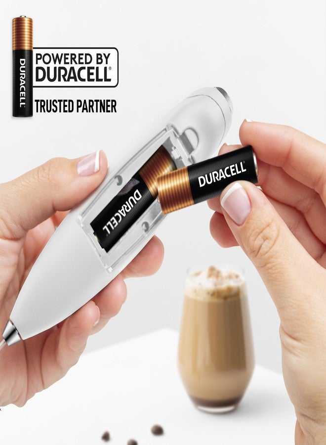 Zulay Kitchen Patented Tornado Triple Whisk Milk Frother with 4 Duracell Batteries - Handheld Foam Maker for Coffee, Lattes, Matcha & Hot Chocolate - Rich, Creamy Froth in Seconds - Image 5