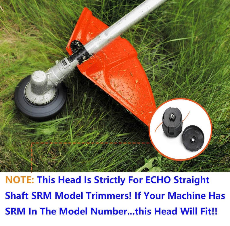 RO6G String Trimmer Head SRM-225 FOR Echo Eater Speed-Feed 400 SRM-230 SRM-210 SRM2100 SRM225 PAS210 PAS225 PAS230 PAS260 Shiandaiwa T195S T220 T222 T230 T231 Fit Most Echo SRM Straight Axle Trimmer - Image 5