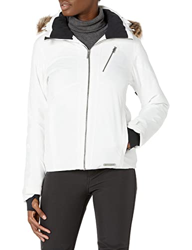 Spyder Active Sports Women's Skyline Insulated Ski Jacket, White, L - Image 1