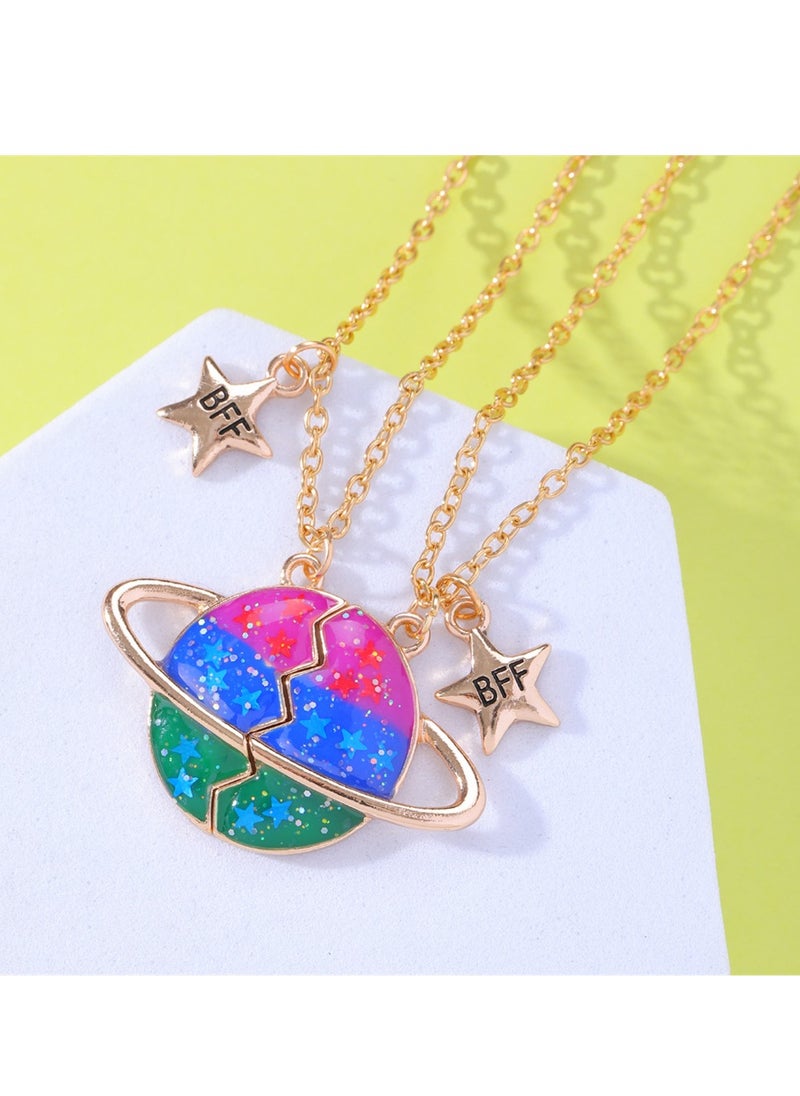 KASTWAVE - Best Friend Necklace Friendship Necklace BFF Necklace for Valentine Heart Necklace Sister Necklace Set Jewelry Birthday Valentine Gift for friend - Image 1