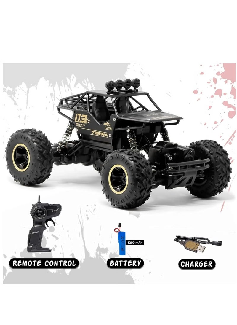 High-Speed Off-Road Bigfoot Climbing Remote Control Toy Car, 4 Wheel Drive Rechargeable Rock Crawler, High Speed Monster Racing Car For Boys And Girls  - Image 1