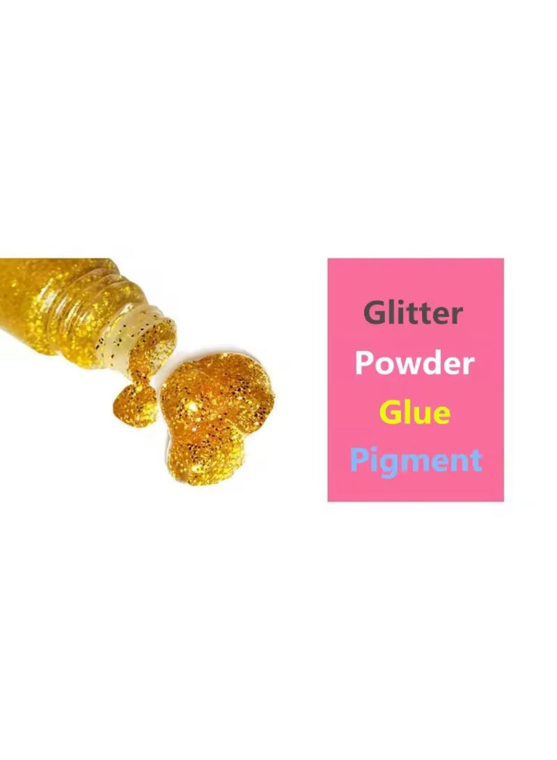 مجموعة أدوات الرسم اللامعة للأطفال من عمر 3 سنوات فما فوق - مجموعة رسم لامعة يمكنك صنعها بنفسك مع 5 ألوان لامعة و4 تصاميم لاصقة رائعة - متعة إبداعية خالية من الفوضى للأطفال الصغار والفنانين الصغار - Image 5