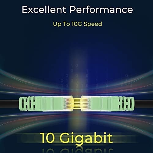 Rapink Cat6 Outdoor Ethernet Cable 100 ft, Ethernet Cable UV Resistant, Cat6 Cable Waterproof, Network Cable Copper Clad Aluminum for Indoor & Outdoor Use - Image 3