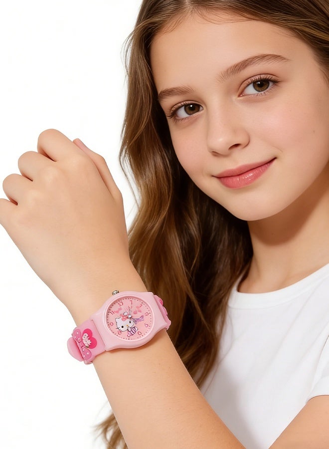 Happy D Kids Smartwatches Watch Bracelet with 3D Cartoon Silicone Children Toddler Wrist Watch Bangle Little Child Toys for Girls Kids 4pcs - Image 3