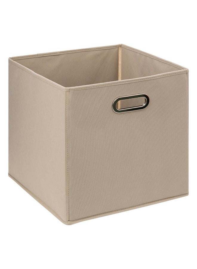 Five Simply Smart Polypropylene and Metal Foldable Storage Box Linen 31 x 31cm 138885O - Image 1