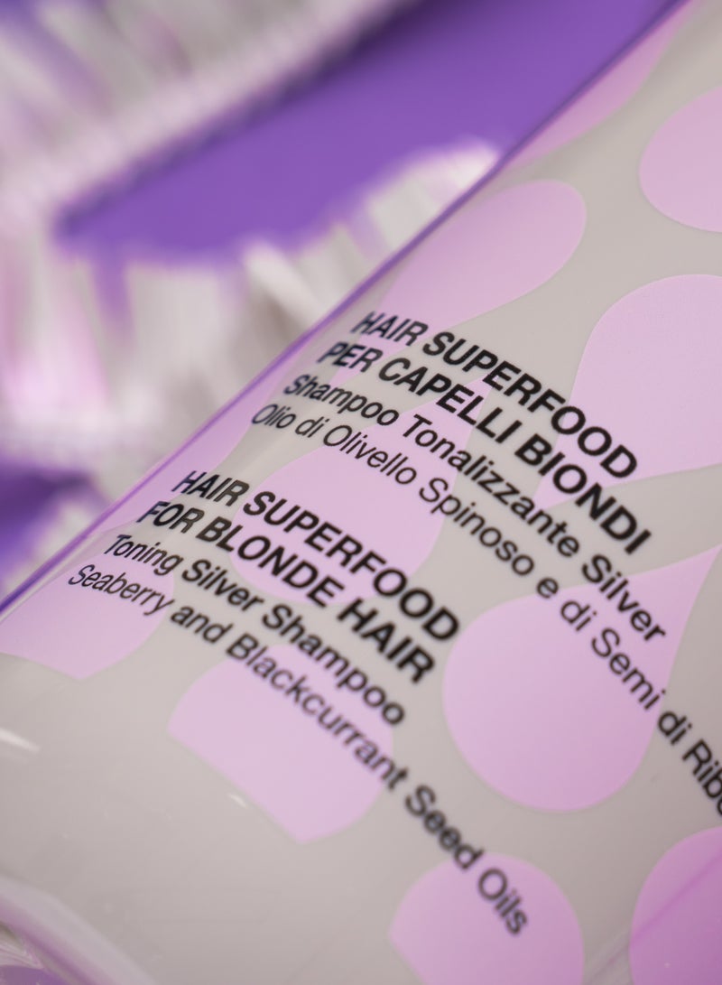 Barex Italiana Contempora - Hair Superfood for Blonde Hair | Toning Silver Shampoo 500 ML - Image 3