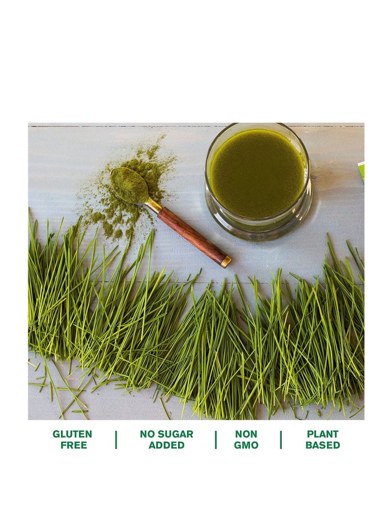 BLISS OF EARTH Organic Wheatgrass Powder 100g Super Food Dietary Supplement 33 Servings Rich in Vit A & B Non GMO Gluten Free  - Image 2