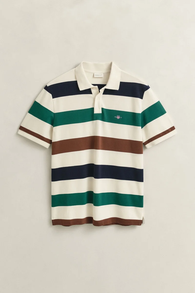 GANT  Striped Short Sleeve Polo Shirt for Men | Best Price UAE