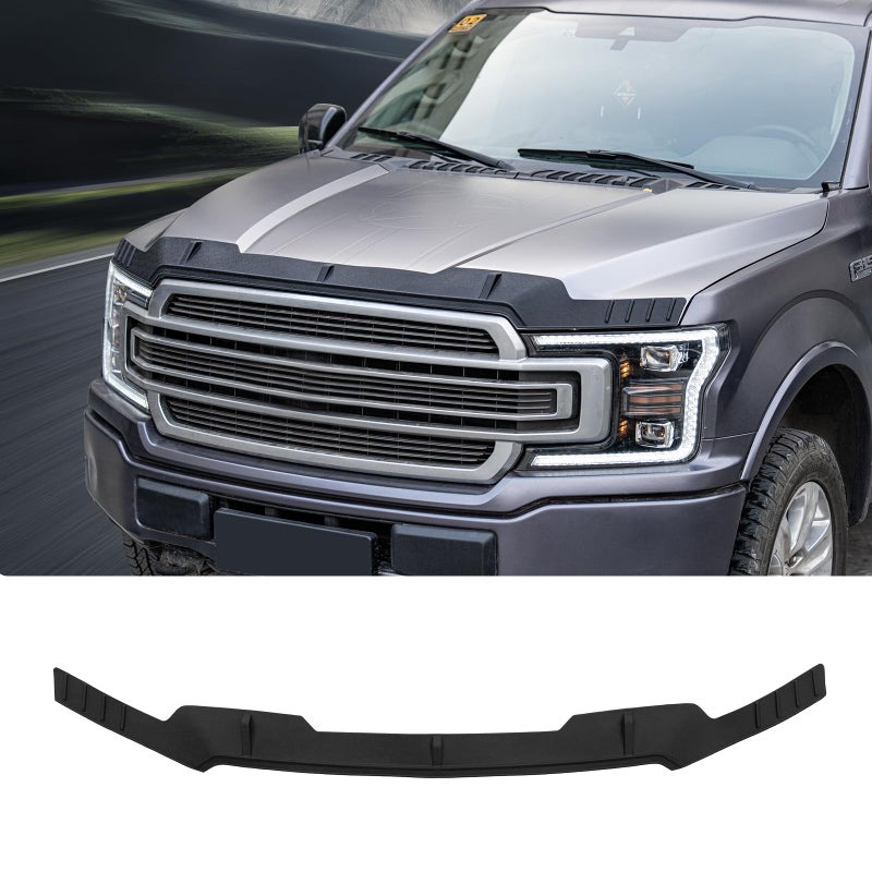 Maxzina واقي غطاء محرك السيارة Maxzina متوافق مع 2015-2020 Ford F150 غطاء محرك السيارة TPE غطاء محرك السيارة منحرف غطاء محرك السيارة لملحقات Ford F-150 2019 - Image 1