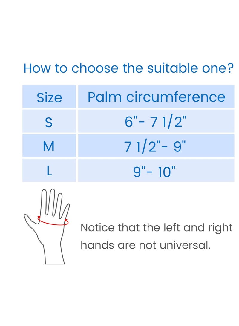 Excefore Thumb Support Brace, CMC Joint Stabilizer Orthosis, Spica Splint for Osteoarthritis, Instability, Tendonitis, Arthritis Pain Relief for Women Men, Comfortable, Adjustable (Left Hand-Medium) - Image 5