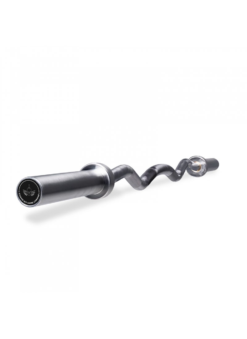 CHAMP KIT - Olympic Zigzag Bar - Ergonomic Multi-Grip Barbell, Rust-Resistant Chrome Finish - Image 1
