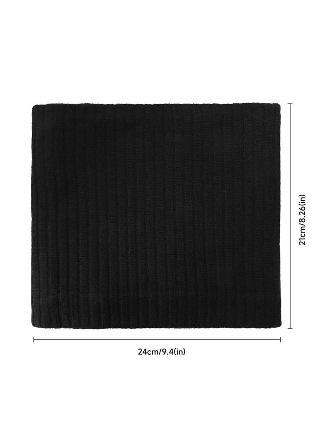 Pukavt Winter Knitted Neck Gaiter,Men Women Neck Warmer Windproof Ski Face Scarf for Cold Weather Outdoor Sports-Black - Image 2