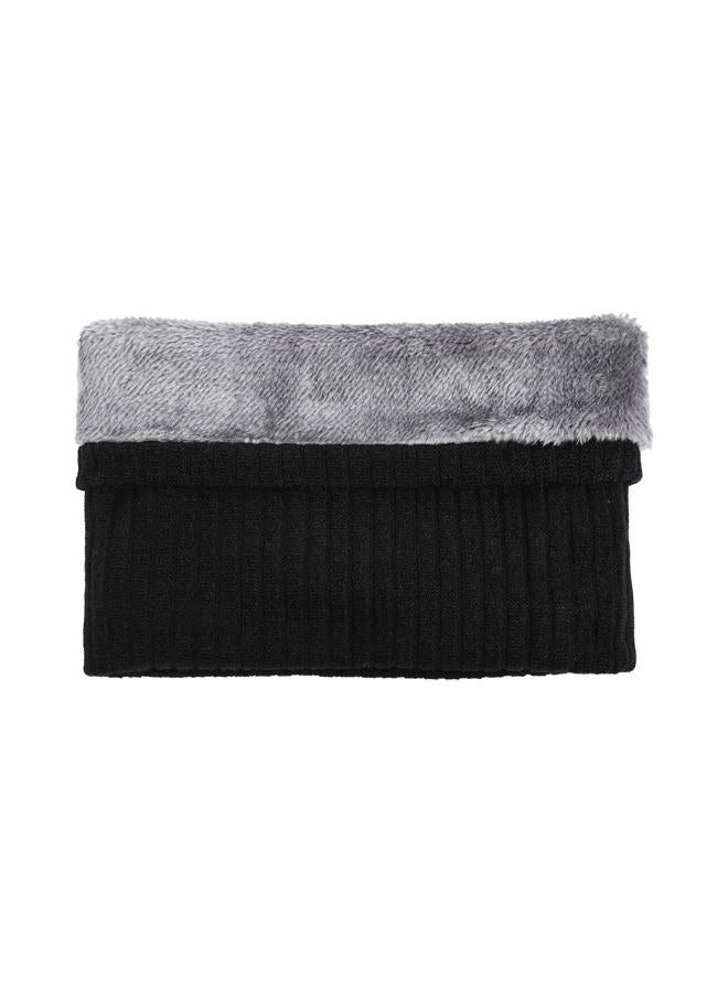 Pukavt Winter Knitted Neck Gaiter,Men Women Neck Warmer Windproof Ski Face Scarf for Cold Weather Outdoor Sports-Black - Image 4