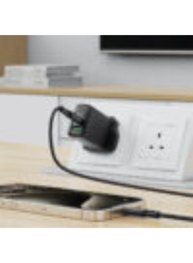 ACEFAST Charging Data Cable C17-03, USB-C to USB-C Cable, 60W Fast Charge, High-Speed Data Transmission, Silicone Wire - Black - Image 4