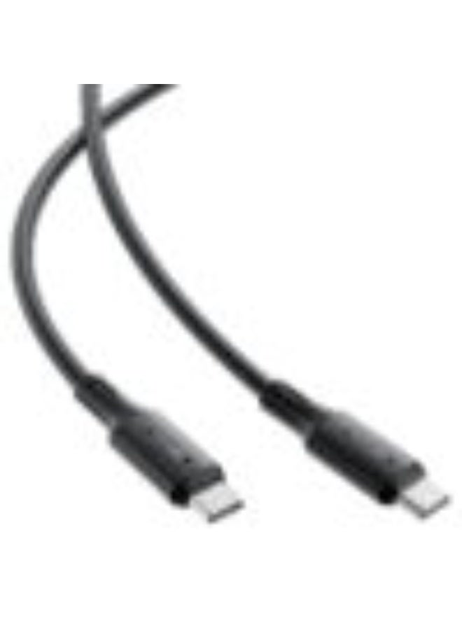 ACEFAST Charging Data Cable C17-03, USB-C to USB-C Cable, 60W Fast Charge, High-Speed Data Transmission, Silicone Wire - Black - Image 2