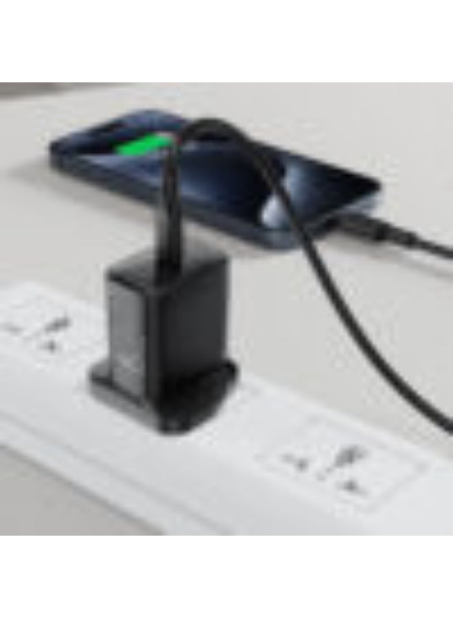 ACEFAST Charging Data Cable C17-03, USB-C to USB-C Cable, 60W Fast Charge, High-Speed Data Transmission, Silicone Wire - Black - Image 3