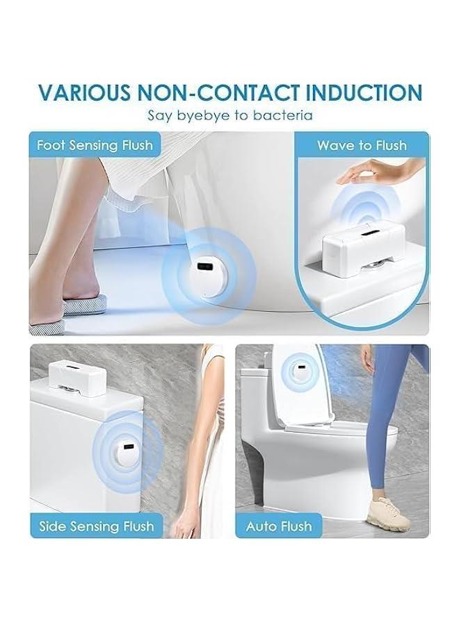 HOOKOR Automatic Sensor Toilet Flusher, 1800mAh Touchless Toilet Flush Kit,High Sensitivity Touchless Toilet,Flush System Water Saving,USB Charging Automatic Flushing Kit for Toilet - Image 5