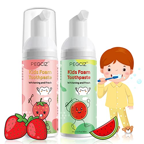 Foam Toothpaste Kids Kids Mouthwash with Fruit Flavor Toddler toothpaste age for Children 360Care Natural AntiCavity Formulas with Fluoride for Electric UShape Toothbrushes