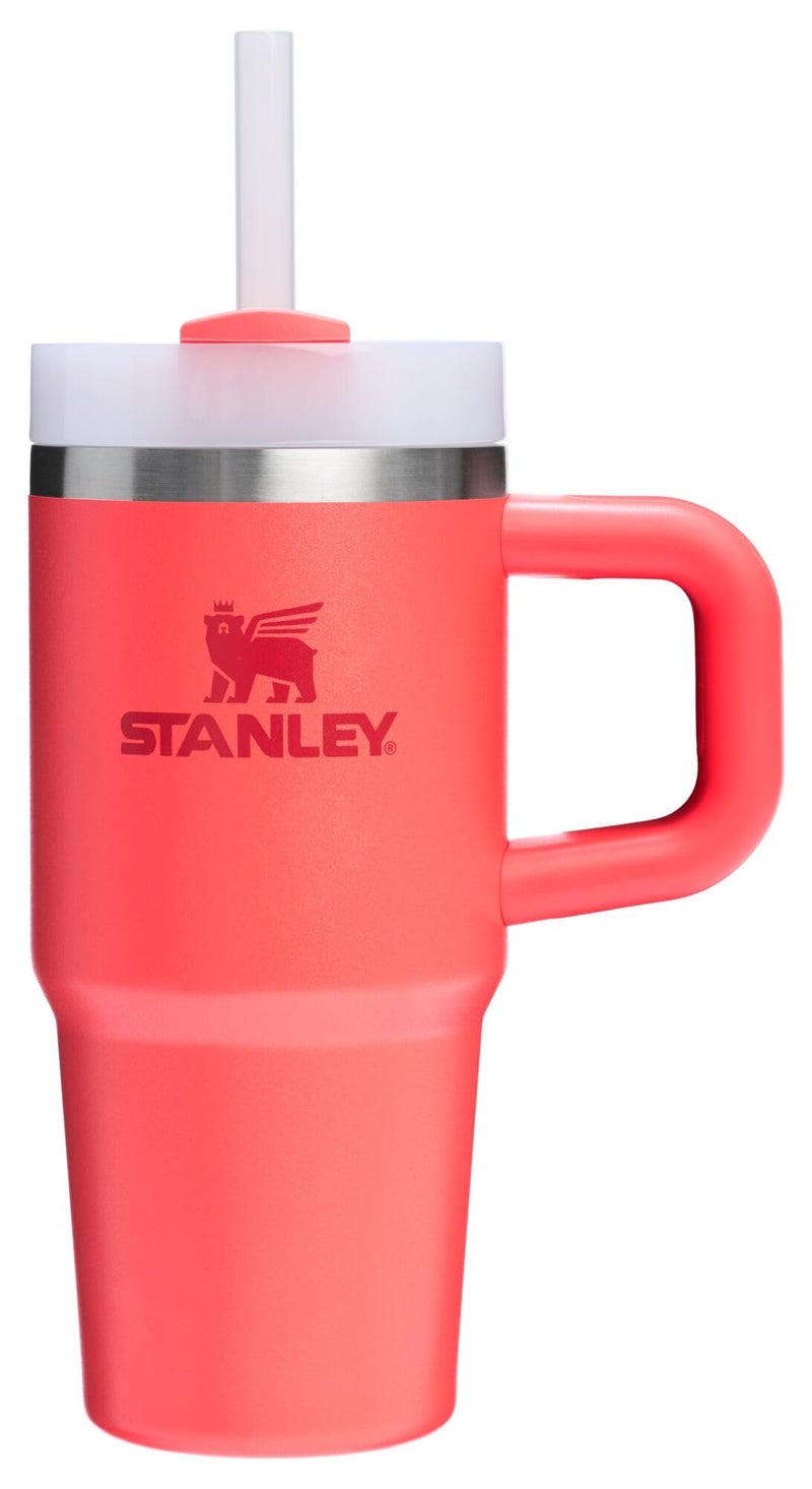 Stanley Stanley Quencher H2.0 Tumbler with Handle and Straw 14 oz | Flowstate 3-Position Lid | Cup Holder Compatible for Travel | Insulated Stainless Steel Cup | BPA-Free | Hot Coral - Image 1