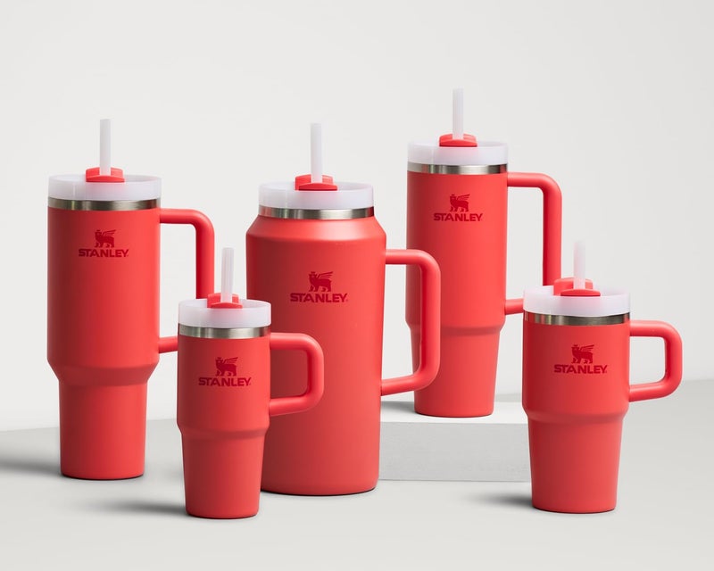 Stanley Stanley Quencher H2.0 Tumbler with Handle and Straw 14 oz | Flowstate 3-Position Lid | Cup Holder Compatible for Travel | Insulated Stainless Steel Cup | BPA-Free | Hot Coral - Image 5