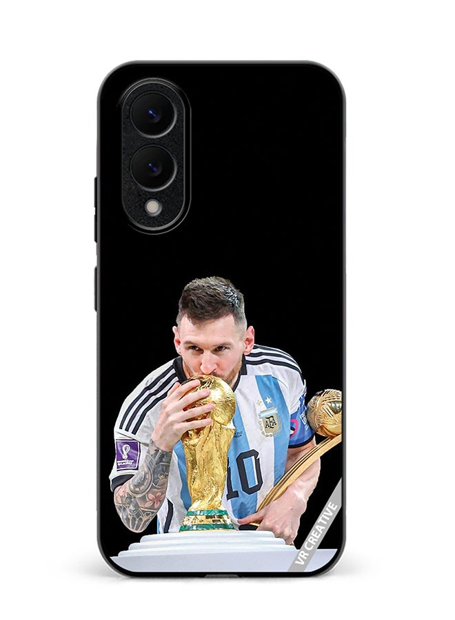 VR CREATIVE Protective Case Cover For Samsung Galaxy S25 Edge Messi Design Multicolour