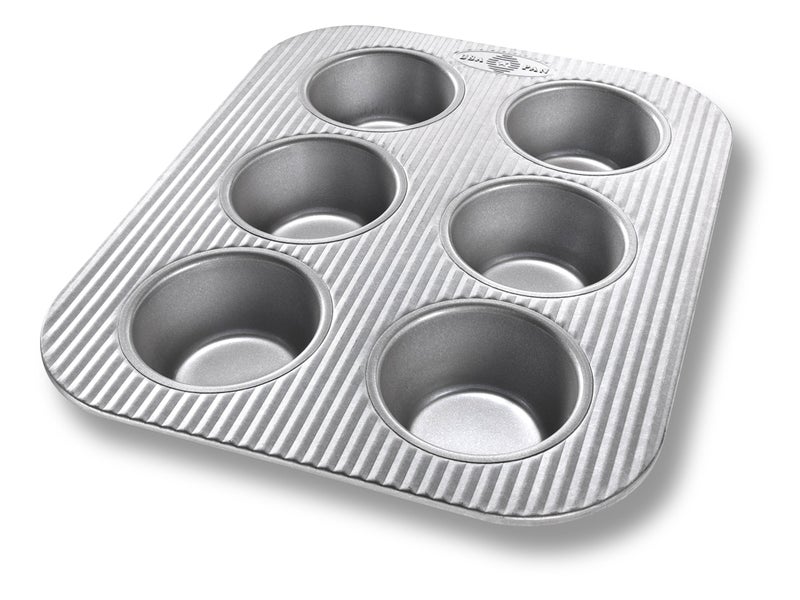 USA Pan صينية مافن 6 أكواب من يو إس إيه بان غير لاصقة لفرن التوست، فولاذ مؤكسد - Image 4