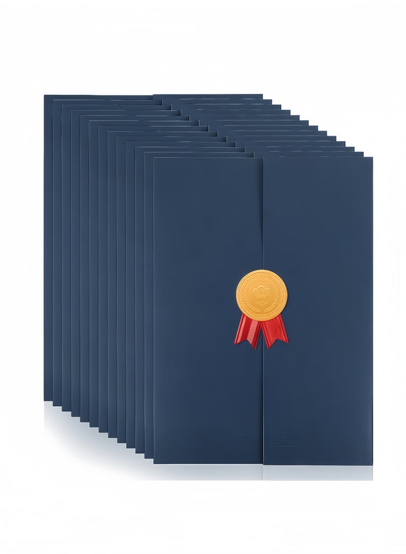 Peachjoy Certificate Holders, 12 Pack Navy Blue Certificate Holders for Award Diploma Holder Diploma Paper with Medal Certificate Covers for Diploma Holder Graduation Awards (8 * 11 Inch) - Image 1