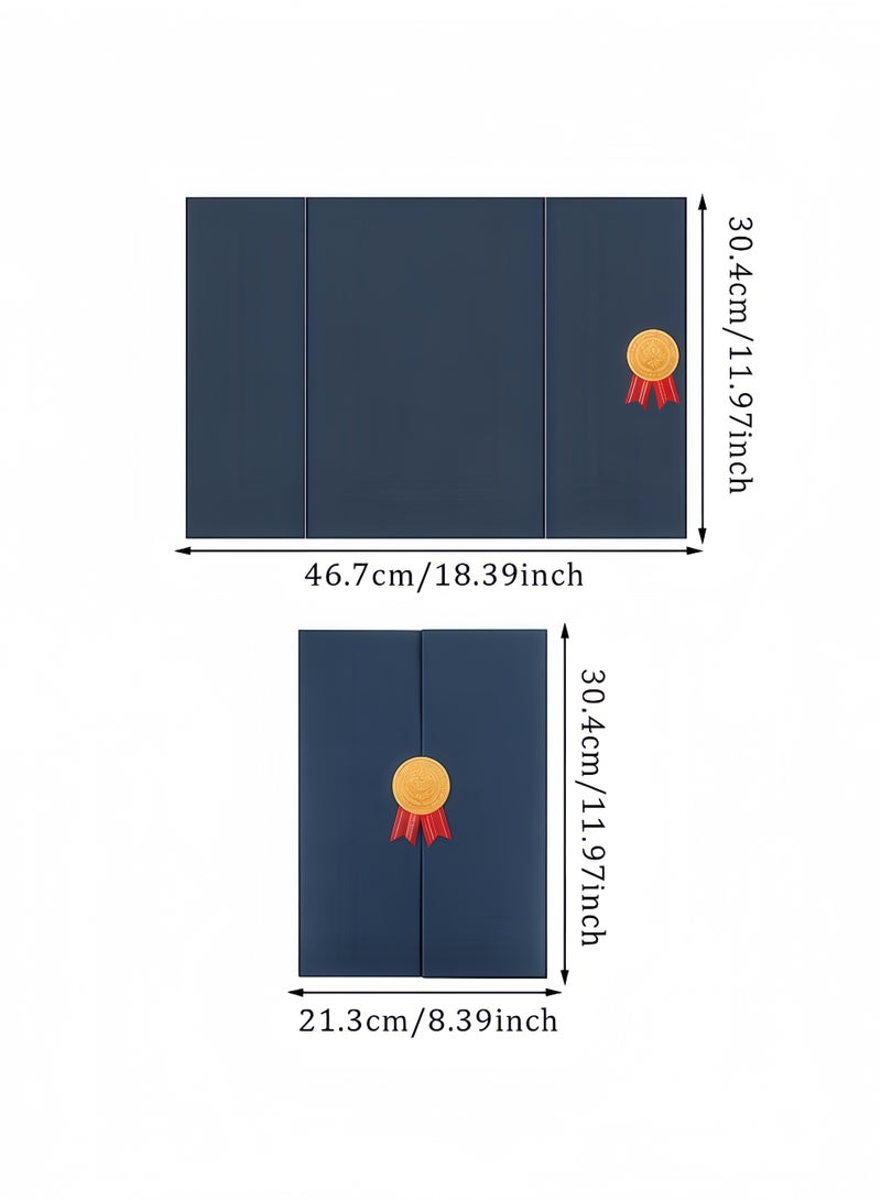 Peachjoy Certificate Holders, 12 Pack Navy Blue Certificate Holders for Award Diploma Holder Diploma Paper with Medal Certificate Covers for Diploma Holder Graduation Awards (8 * 11 Inch) - Image 4