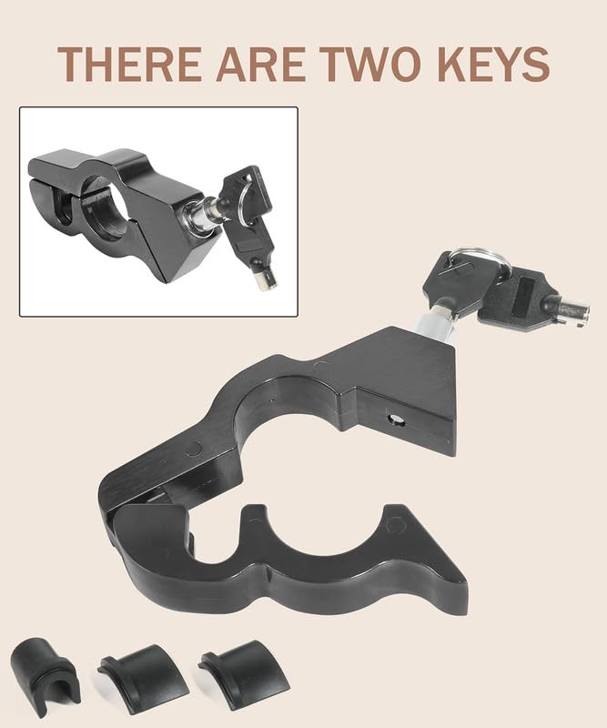 GNOLY Anti-Theft Motorcycle Throttle Lock – Security Grip & Brake Lever Lock for ATV Dirt Bike – Durable CNC Aluminum – Essential Parking Safety (1 Pcs) - Image 2