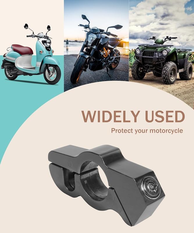 GNOLY Anti-Theft Motorcycle Throttle Lock – Security Grip & Brake Lever Lock for ATV Dirt Bike – Durable CNC Aluminum – Essential Parking Safety (1 Pcs) - Image 4