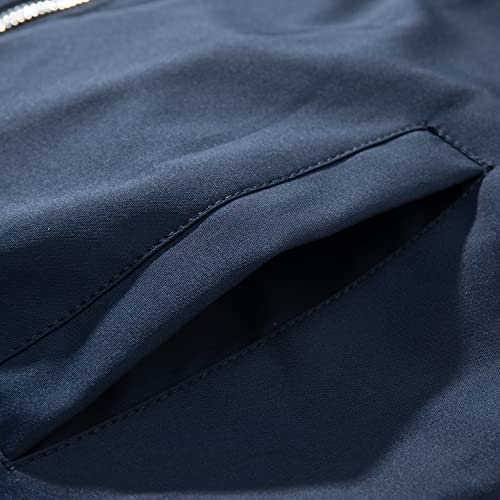 URBANFIND Men's Slim Fit Lightweight Sportswear Jacket Casual Bomber Jacket US L Blue - Image 5