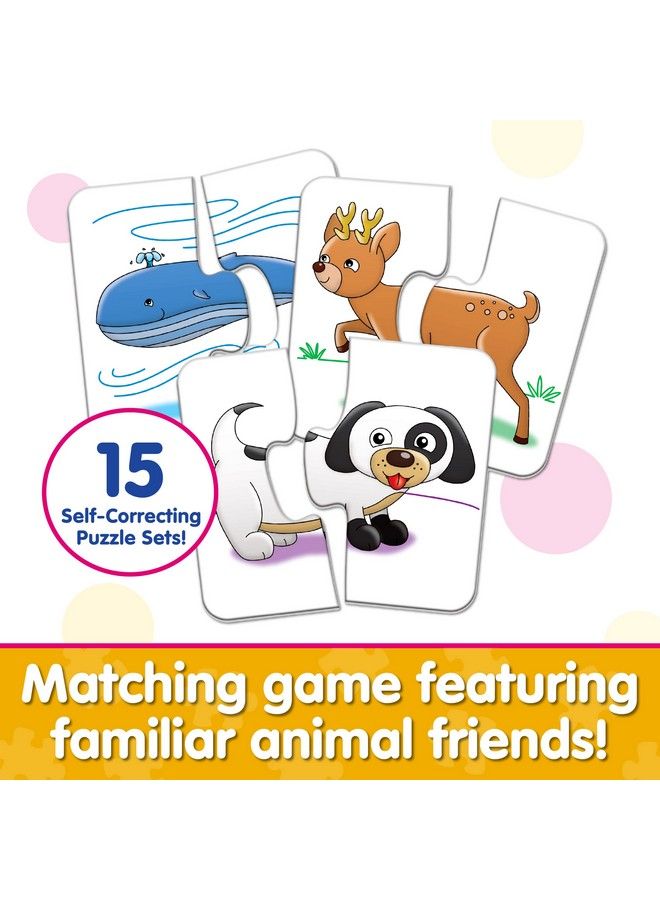 THE LEARNING JOURNEY : My First Match It Head And Tails 15 Piece Self Correcting Animal Matching Puzzles Learning Toys For Toddlers 1 3 Award Winning Toys - Image 3