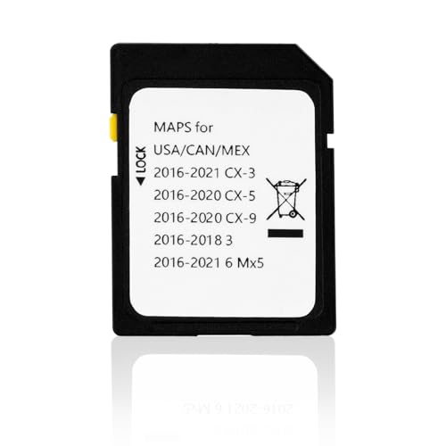 Forccord Latest Version Navigation SD Card Fits for Mazda 2014-2018 - 3, 2016-2024 - Mazda 6/CX-3/MX-5, 2016-2020 - CX-5/CX-9 Car GPS Navigation System for USA/Canada/Mexico - Image 1
