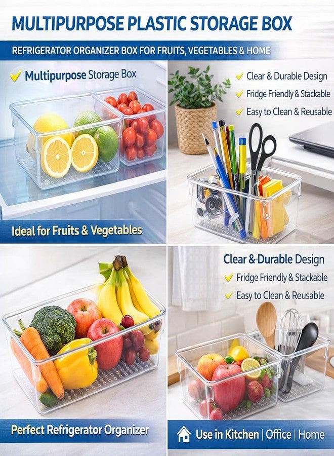 IDITRI EXPORT Transparent Drawer Storage Organizer System with Multiple Size Options for Kitchen, Vanity, Bathroom & Office Variants Size Trays. (Set Of 7piece) - Image 4
