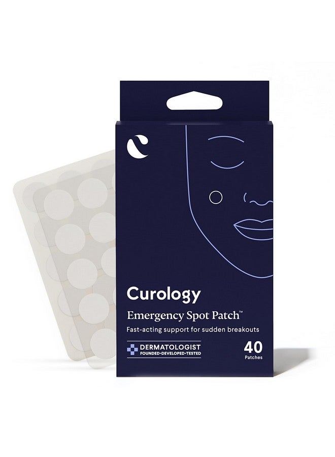Curology Emergency Spot Pimple Patches For Face, Hydrocolloid Pimple Patches Fast-Acting Support, Spot Concealing And Oil Absorbing, 40 Count - Image 1