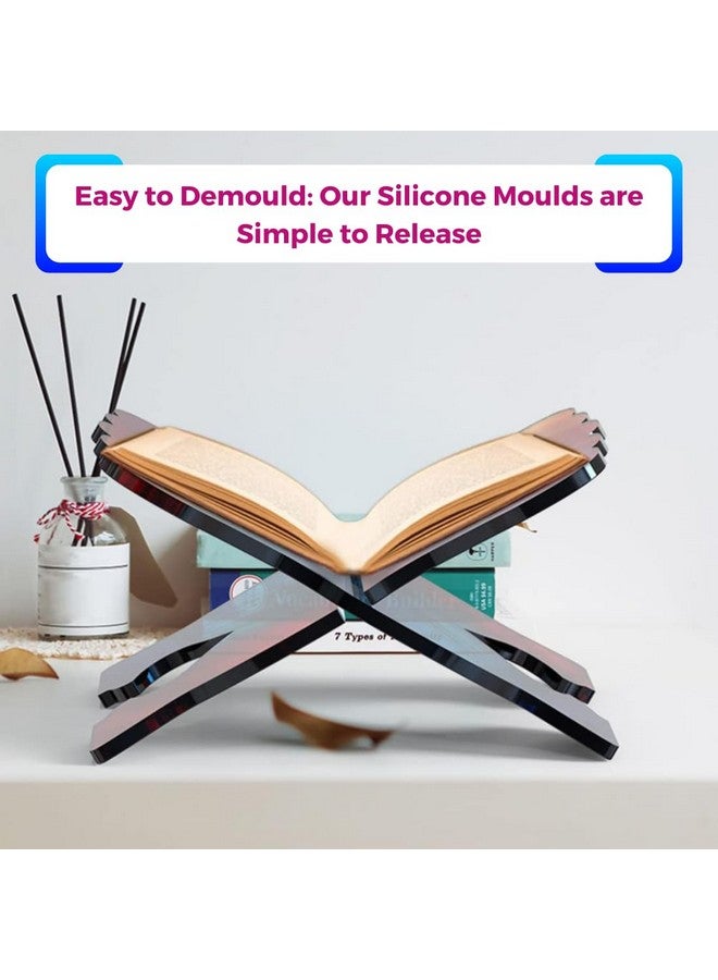 Oytra Resin Art Mould Big Book Stand Holder DIY Multipurpose Silicone Mold Craft Materials for Beginners Professionals Artists Book Readers Hobbyists Casting Molding Set (2 Pcs) - Image 5