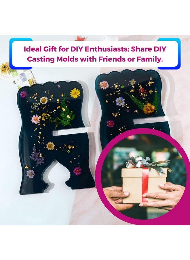 Oytra Resin Art Mould Big Book Stand Holder DIY Multipurpose Silicone Mold Craft Materials for Beginners Professionals Artists Book Readers Hobbyists Casting Molding Set (2 Pcs) - Image 3