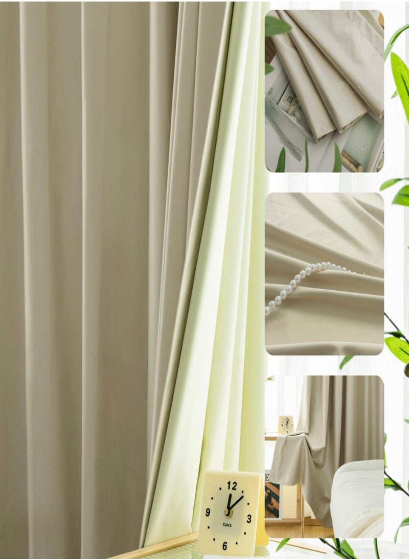 Golden Homee Bedroom Curtain 1 Piece Room Darkness Blackout Curtain  - Image 4