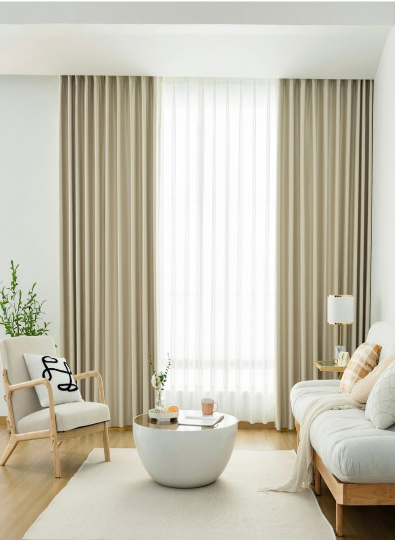 Golden Homee Bedroom Curtain 1 Piece Room Darkness Blackout Curtain  - Image 2